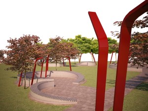 Mestsk&yacute; park, Sereď /urbanistick&aacute; &scaron;t&uacute;dia/