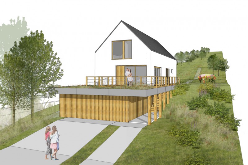 Energeticky pas&iacute;vny dom, Horn&aacute; S&uacute;ča /novostavba/