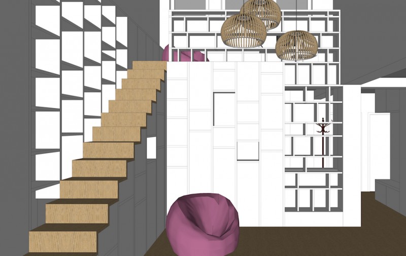 Interi&eacute;r 4i mezonetov&eacute;ho bytu, Bratislava